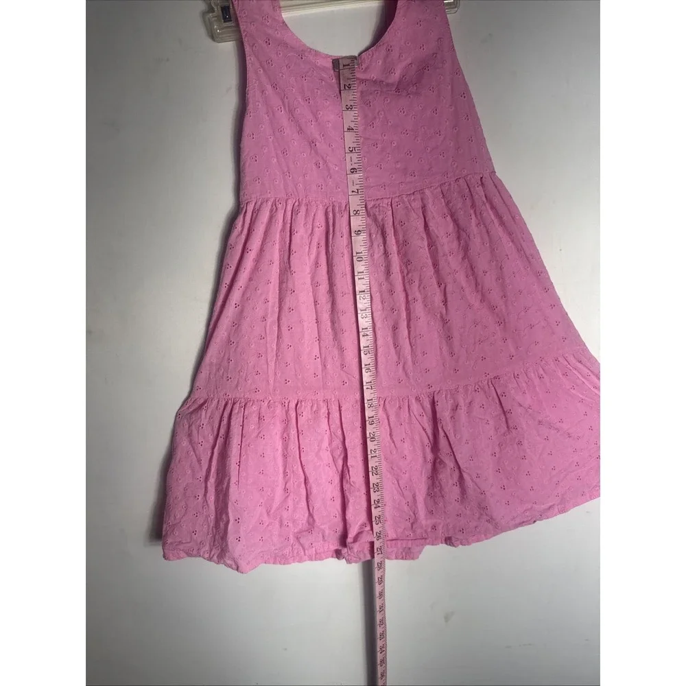 Girls George Pink Floral Dress‎ Size 12 Pleated Bodice Button Front BEAUTIFUL!
